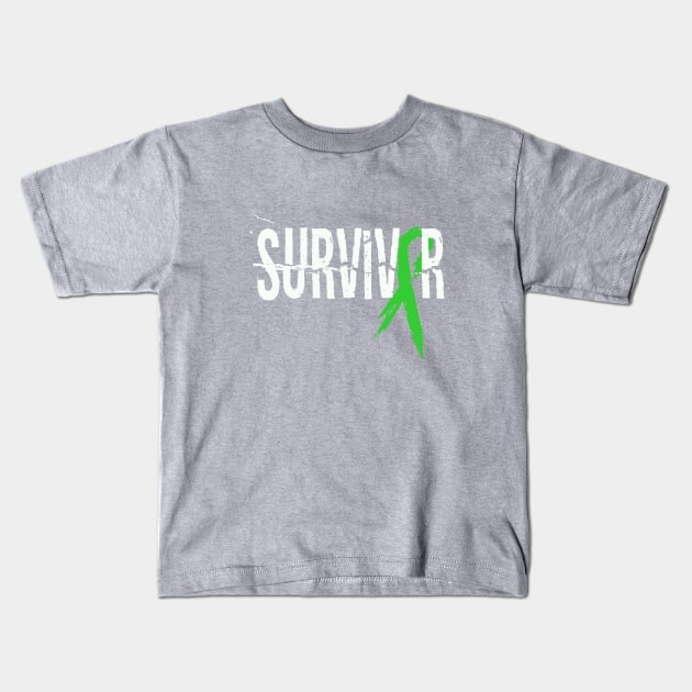 TBI Survivor Ribbon Shirt Kids T-Shirt by survivorsister